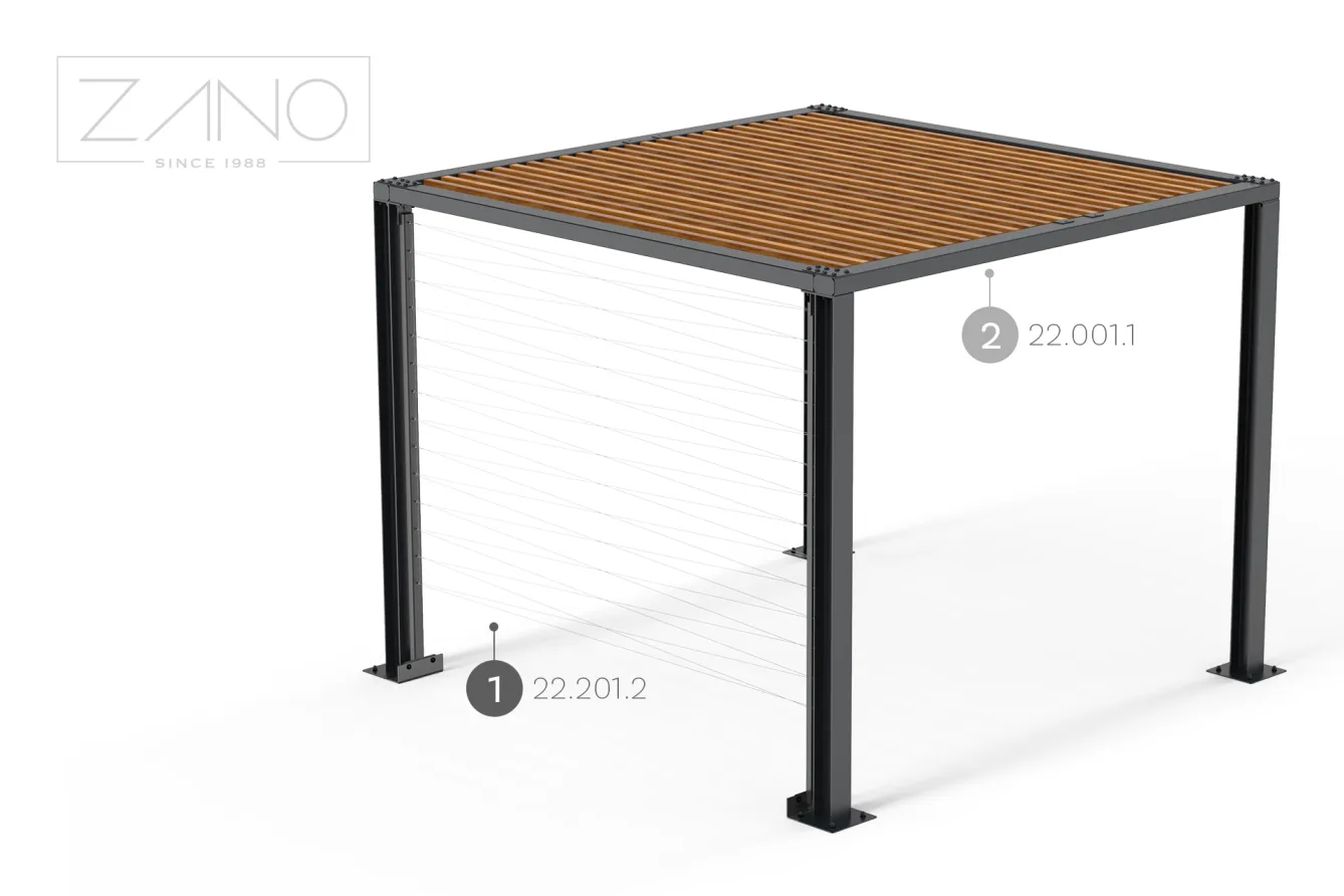 pergola 22 201 2 with mounted ropes for climbing plants